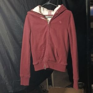 Children's size large Abercrombie and finch hooded zip-up sweater